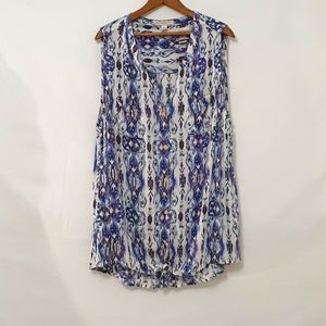 Establiahes 1962 Blue sleeveless Top XL